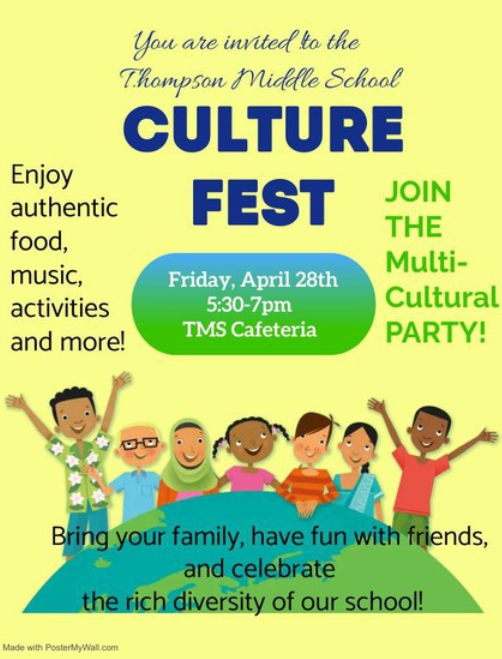 Multi-cultural poster for Culture Fest