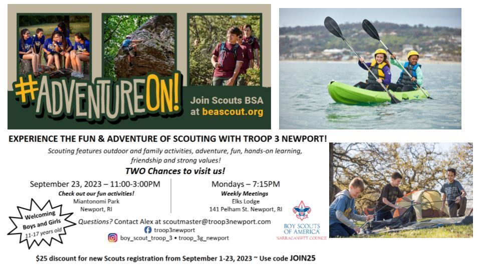 Boy Scouts Troop 3 Newport Registration Newport Public Schools